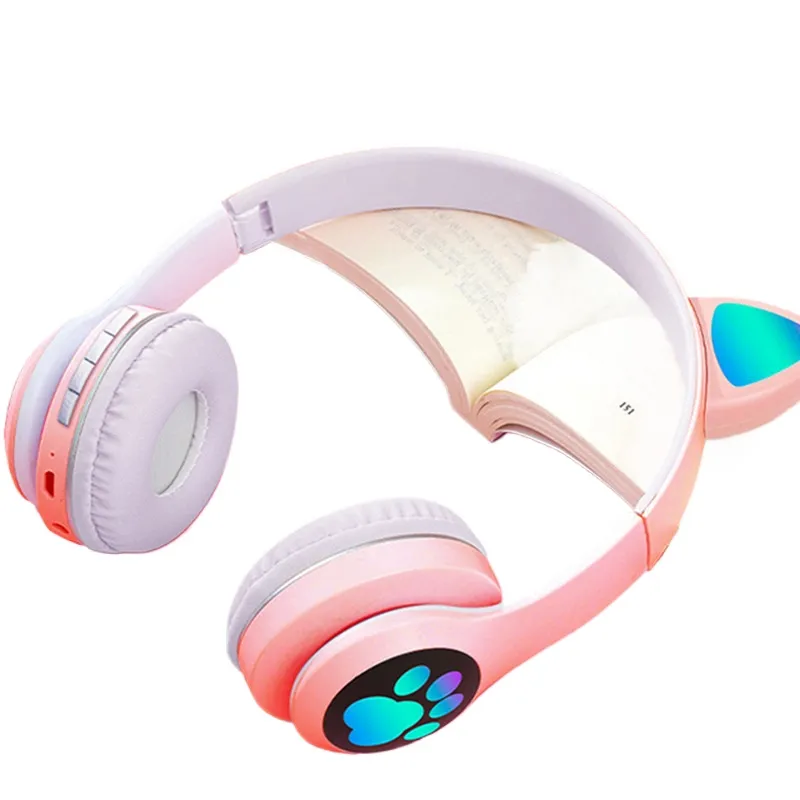 Cat Ear Bluetooth Headset Led - 고양이 귀 무선 헤드폰 블루투스 5.4
