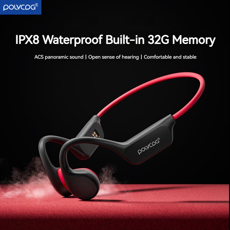 Bone Conduction Running Headphones - POLVCDG 골전도 헤드셋 X7 IPX8 32GB