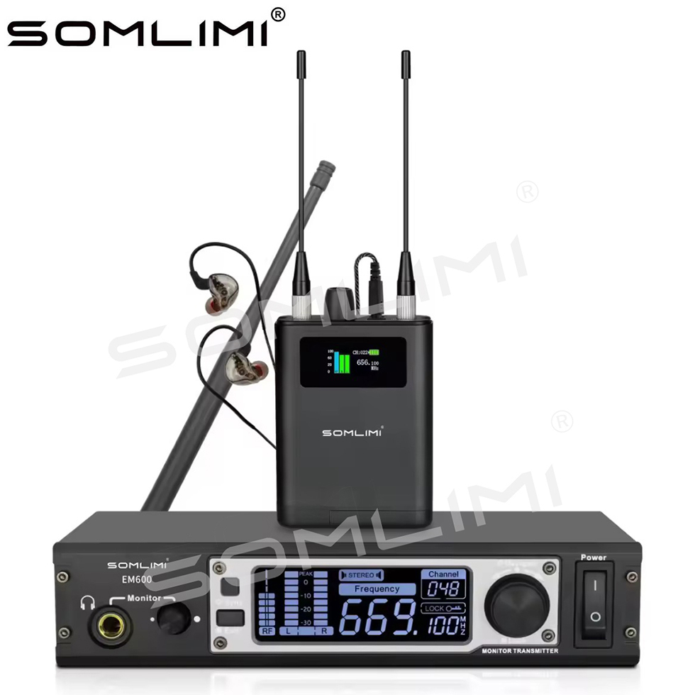 In Ear Monitors For Singers - SOMLIMI 프로페셔널 EM600 인이어 무선 모니터링