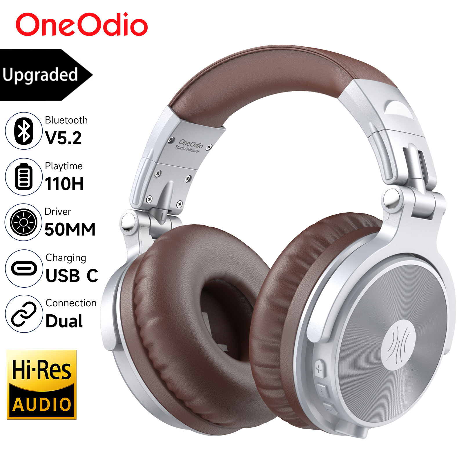 Anc Wireless Over Ear Headphones - 원오디오 업그레이드 프로 C 무선 블루투스