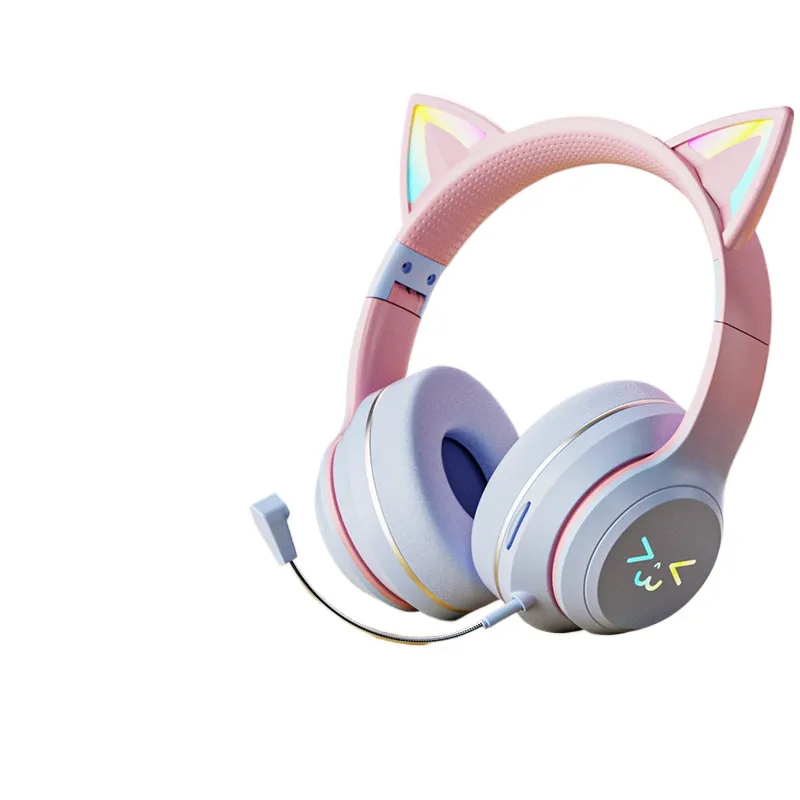 고양이 귀 무선 블루투스 헤드폰 LED 빛나는 게임용  - Cat Ear Bluetooth Headset Led 리뷰 및 가격