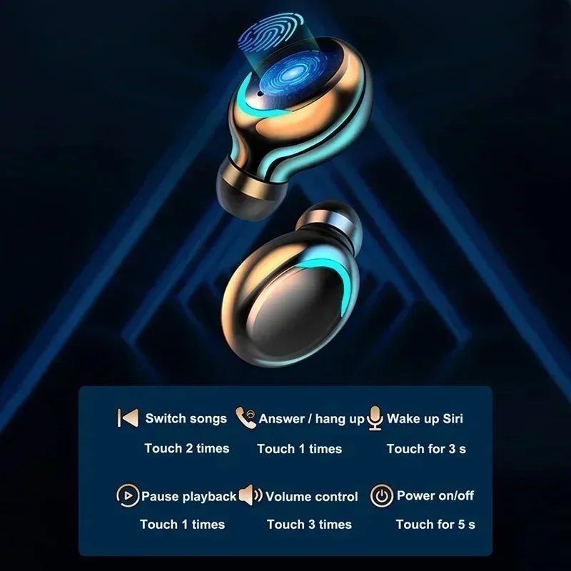 블루투스 헤드폰 9D 스테레오 고음질 스포츠 이어폰 핸 - Tws Earbuds Bluetooth 5.3 리뷰 및 가격