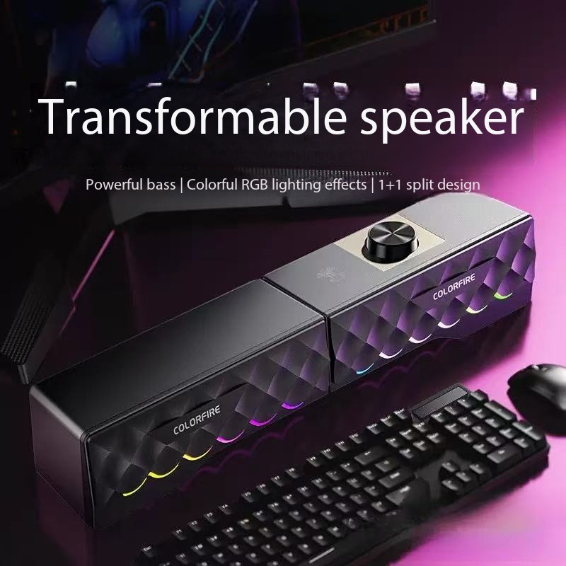 하이파이 음질 유선 컴퓨터 스피커 데스크탑 컴퓨터 사운 - Rgb Computer Soundbar For Pc 리뷰 및 가격