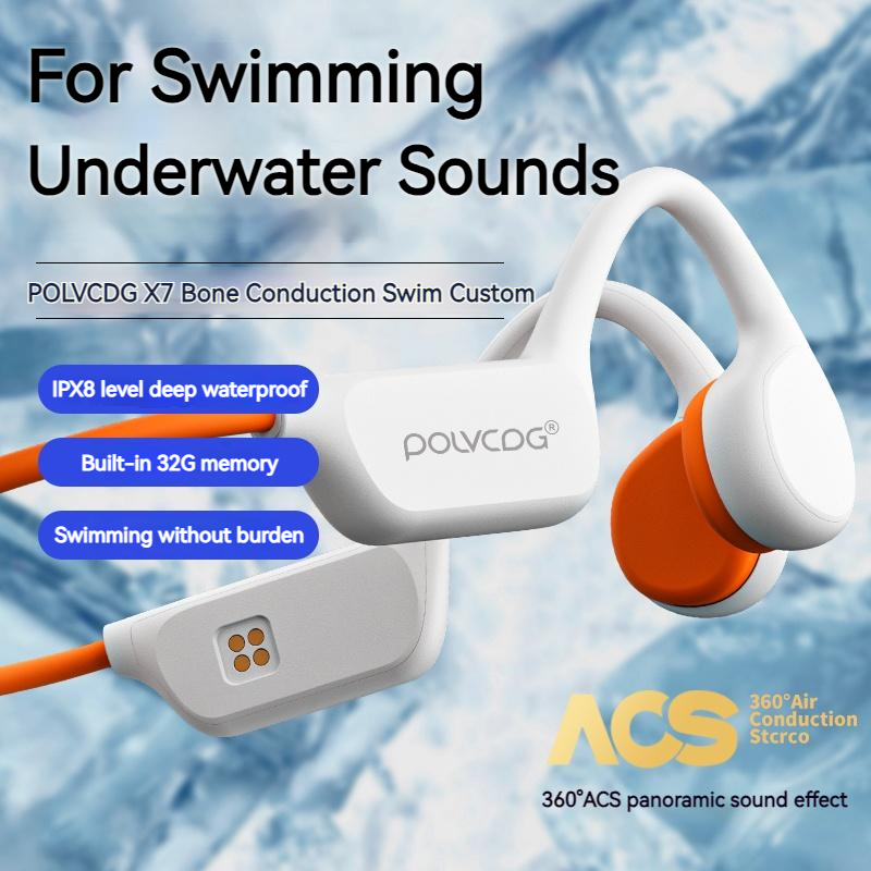 POLVCDG 골전도 헤드셋 X7 IPX8 32GB 메 - Bone Conduction Running Headphones 리뷰 및 가격