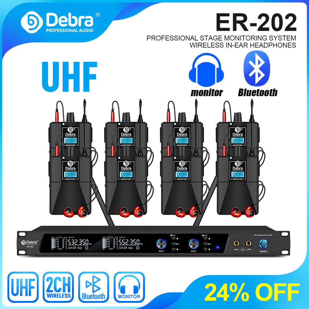 데브라 UHF IEM ER-202 무선 인이어 모니터  - In Ear Monitors For Singers 리뷰 및 가격