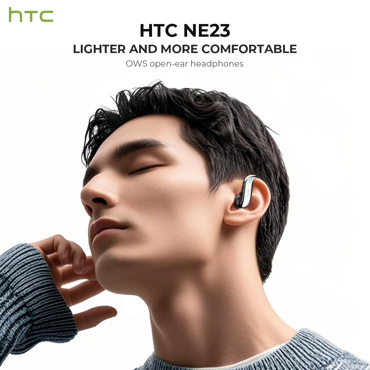 오픈 이어 블루투스 헤드폰 HTC 30시간 재생 무선  - Headphones 리뷰 및 가격