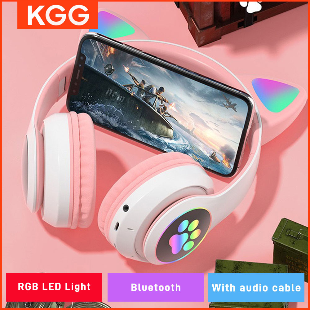 고양이 귀 헤드폰 플래시 라이트 무선 마이크 제어 LE - Cat Ear Bluetooth Headset Led 리뷰 및 가격