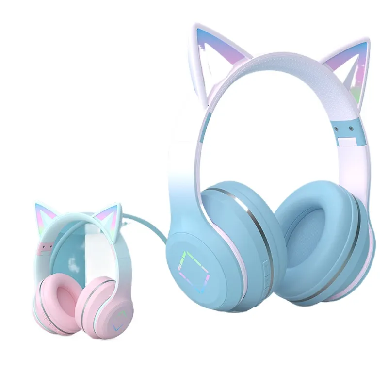 무선 블루투스 헤드폰 고양이 귀 LED 빛나는 조명 긴 - Cat Ear Bluetooth Headset Led 리뷰 및 가격